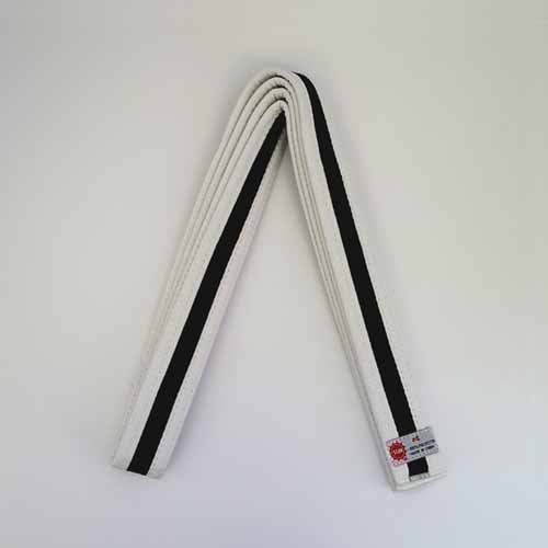 Color with Black Stripe Belts Sun Pro Belt White w/ Black Stripe