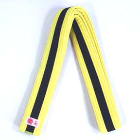 Color with Black Stripe Belts